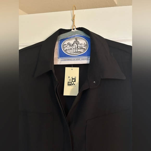 Max Studio sleeveless collared blouse - black - size S - Picture 3 of 6